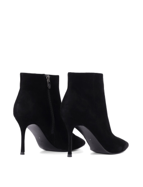 Жіночі черевики чорні велюрові з підкладкою байка - фото 4 - Miraton