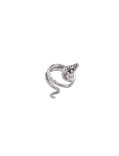 Женское кольцо MIRATON Змея в серебре фото 1