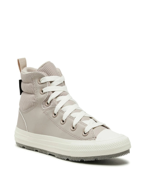 Жіночі кеди бежеві шкіряні Converse Chuck Taylor All Star Lift - фото 1 - Miraton