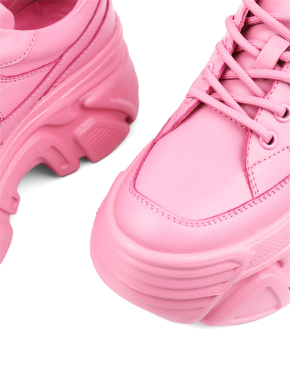 Женские кроссовки MIRATON кожаные розовые - фото 5 - Miraton