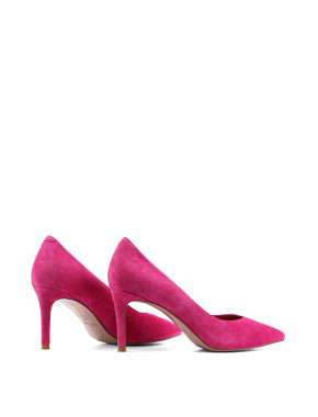 Жіночі туфлі-човники Attizzare велюрові рожеві - фото 4 - Miraton