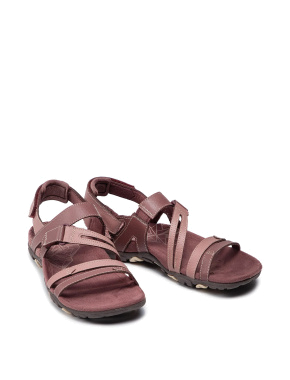 Жіночі сандалі Merrell Sandspur шкіряні бордові - фото 4 - Miraton