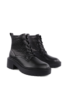 Жіночі черевики шкіряні чорні - фото 3 - Miraton