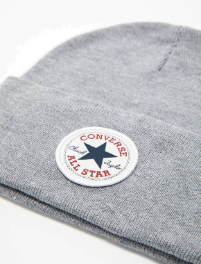 Шапка Converse Chuck Patch Beanie серая - фото 1 - Miraton