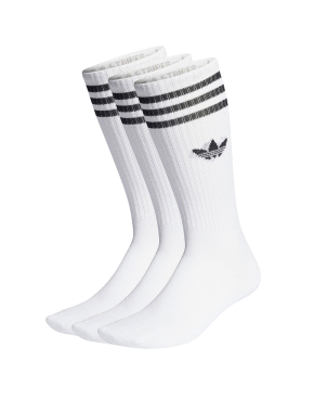 Високі шкарпетки Adidas тканинні білі - фото 1 - Miraton