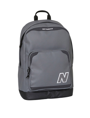 Рюкзак New Balance тканинний сірий з логотипом - фото 1 - Miraton