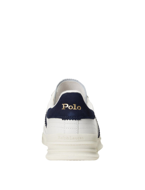 Мужские кеды Polo Ralph Lauren кожаные белые - фото 4 - Miraton
