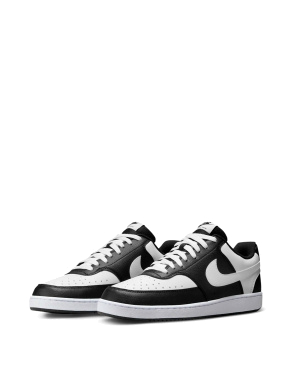 Женские кеды Nike Court Vision Low из экокожи черные - фото 2 - Miraton