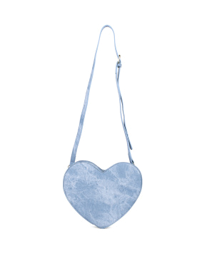 Женская сумка через плечо MIRATON из экокожи голубая - фото 3 - Miraton