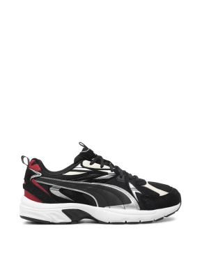 Мужские кроссовки PUMA Milenio Tech Suede из экокожи черные - фото 1 - Miraton