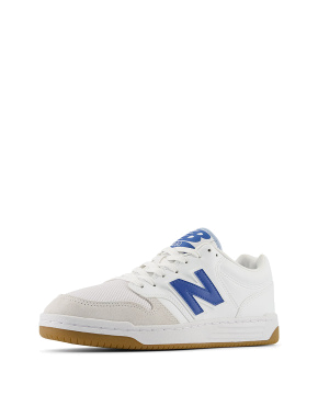 Чоловічі кеди New Balance 480 шкіряні білі - фото 3 - Miraton