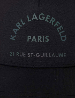 Чоловіча кепка Karl Lagerfeld тканинна чорна - фото 4 - Miraton