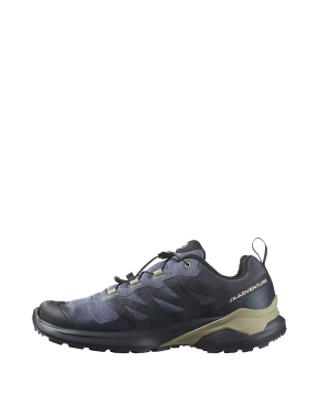 Мужские кроссовки Salomon X-Adventure Gtx из искусственной кожи синие - фото 4 - Miraton