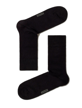 Чоловічі високі шкарпетки Conte Elegant бавовняні чорні - фото 2 - Miraton