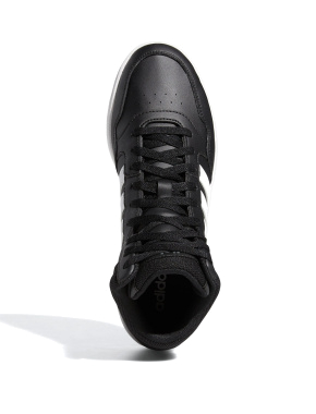 Мужские кеды черные кожаные Adidas HOOPS 3.0 MID - фото 5 - Miraton