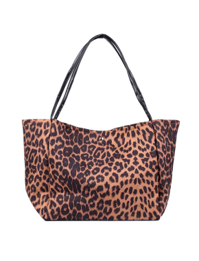 Женская сумка MIRATON тканевая леопардовая с принтом - фото 1 - Miraton