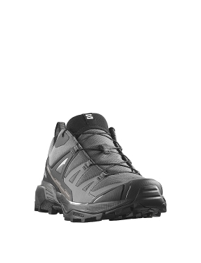 Мужские ботинки Salomon X Ultra 360 из искусственной кожи серые с подкладкой из текстиля - фото 2 - Miraton