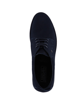 Чоловічі туфлі нубукові сині - фото 4 - Miraton