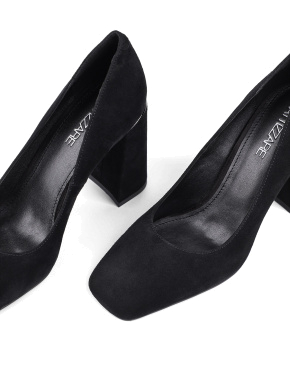 Жіночі туфлі човники чорні велюрові - фото 5 - Miraton