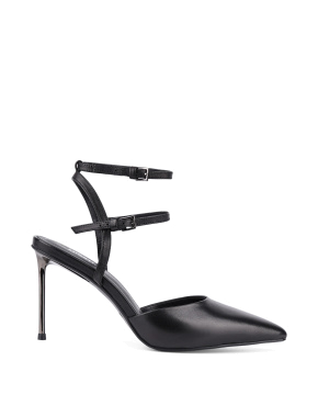 Жіночі туфлі MIRATON шкіряні чорні - фото 1 - Miraton