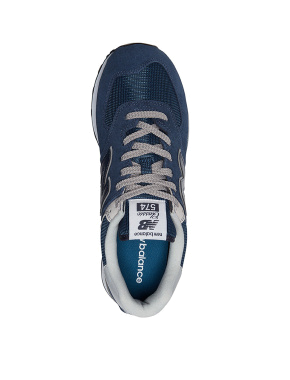 Чоловічі кросівки New Balance 574 замшеві сині - фото 4 - Miraton