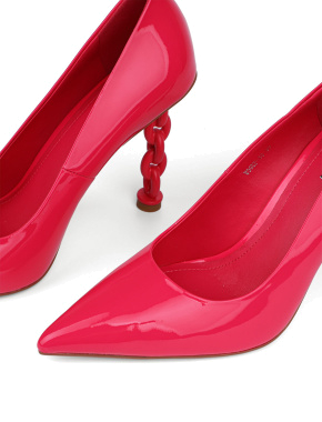 Жіночі туфлі-човники MIRATON лакові на фантазійному каблуці - фото 5 - Miraton