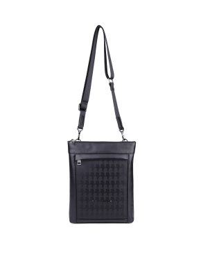Чоловіча сумка Karl Lagerfeld тканинна чорна  - фото 1 - Miraton