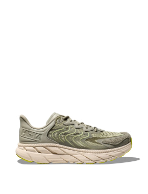 Мужские кроссовки Hoka Clifton LS тканевые зеленые - фото 1 - Miraton