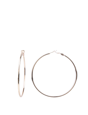 Жіночі сережки конго MIRATON круглі в позолоті - фото  - Miraton