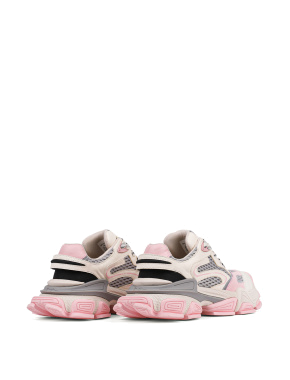 Жіночі кросівки MIRATON шкіряні бiло-рожевi - фото 3 - Miraton