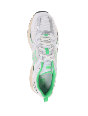 Женские кроссовки New Balance MR530EC белые из искусственной кожи - фото 4 - Miraton