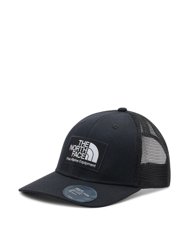 Мужская кепка North Face Mudder Trucker тканевая черная фото 1