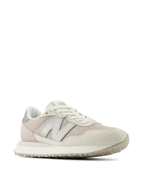 Женские кроссовки New Balance 237 замшевые бежевые - фото 3 - Miraton