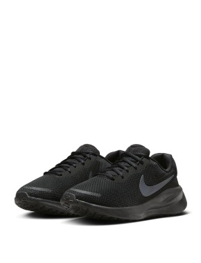 Мужские кроссовки Nike Revolution 7 черные тканевые - фото 5 - Miraton