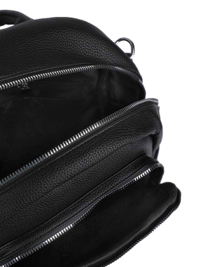 Жіночий рюкзак MIRATON з екошкіри чорний - фото 6 - Miraton