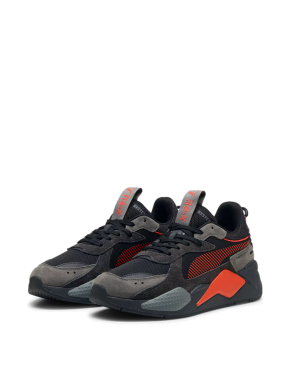 Мужские кроссовки PUMA RS-X кожаные черные - фото 2 - Miraton