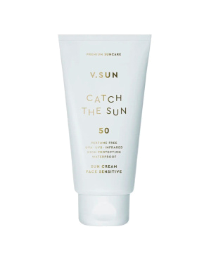 Сонцезахисний крем для тіла V.SUN, sun cream body sensitive SPF 50 Perfume Free 200 мл - фото 1 - Miraton