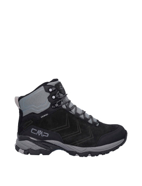 Мужские ботинки CMP MELNICK MID TREKKING SHOES WP спортивные черные тканевые - фото 1 - Miraton