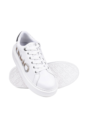Жіночі кросівки LIU JO шкіряні білі - фото 2 - Miraton