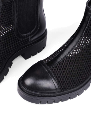 Жіночі черевики челсі Attizzare чорні шкіряні - фото 5 - Miraton