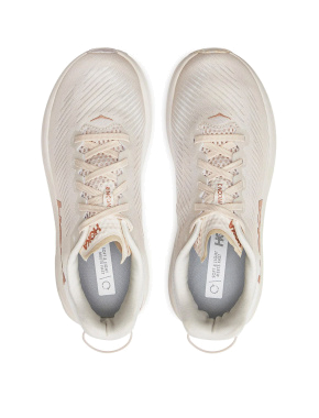 Жіночі кросівки Hoka Rincon 3 тканинні бежеві - фото 3 - Miraton