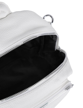 Жіночий рюкзак MIRATON з екошкіри білий - фото 6 - Miraton
