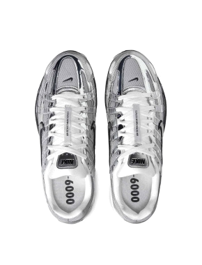 Мужские кроссовки Nike P-6000 белые кожаные - фото 6 - Miraton