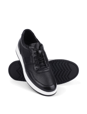 Мужские туфли Miguel Miratez черные кожаные - фото 2 - Miraton