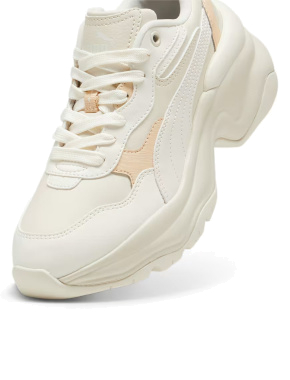 Женские кроссовки PUMA Cilia Wedge из экокожи белые - фото 6 - Miraton