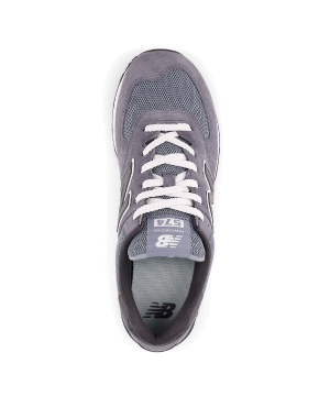 Мужские кроссовки New Balance U574GGE серые замшевые - фото 4 - Miraton
