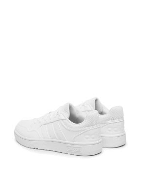 Мужские кеды Adidas HOOPS 3.0 LWO76 белые из искусственной кожи - фото 3 - Miraton