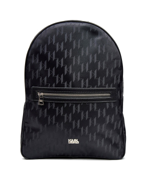 Чоловічий рюкзак Karl Lagerfeld тканинний чорний - фото 1 - Miraton