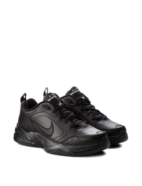 Мужские кроссовки Nike Air Monarch IV черные кожаные - фото 3 - Miraton