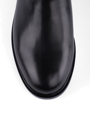 Жіночі черевики чорні шкіряні з підкладкою байка - фото 6 - Miraton
